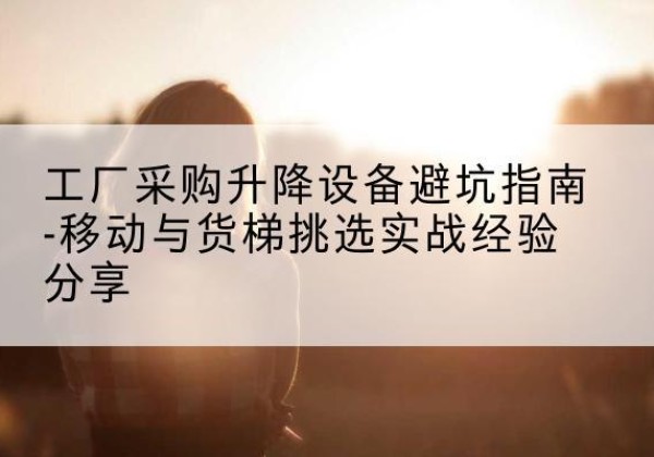 甘德移动式升降机怎么选-工厂采购升降设备避坑指南-移动与货梯挑选实战经验分享